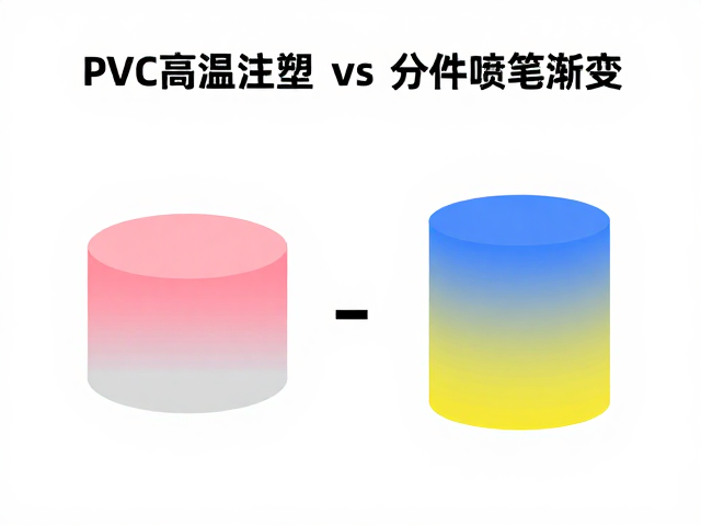 PVC高温注塑一体成型vs分件喷笔渐变，工艺优劣与SEO流量解析