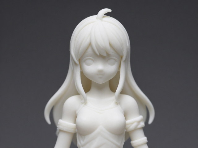 PVC高温注塑一体成型工艺,美少女手办假组调整技巧与成品优化