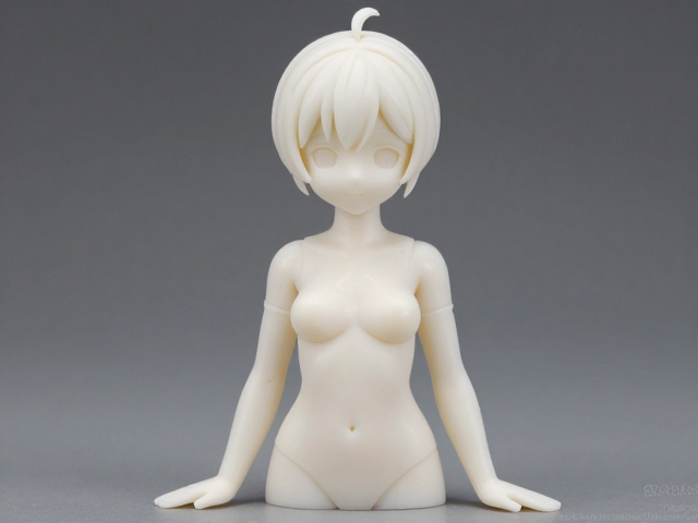 PVC高温注塑一体成型工艺,美少女手办假组调整技巧与成品优化