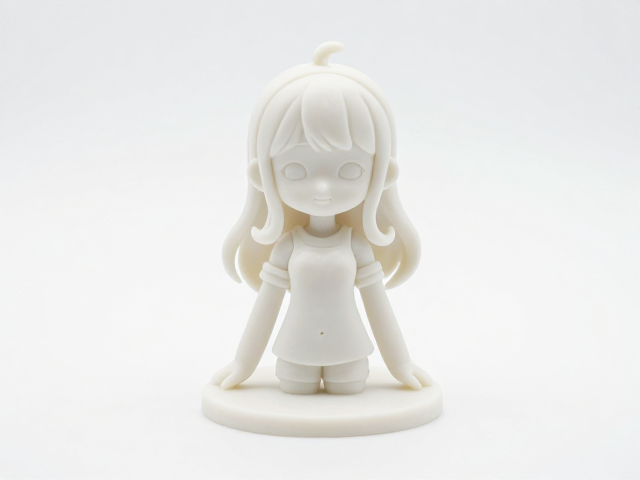 PVC高温注塑一体成型工艺,美少女手办假组调整技巧与成品优化