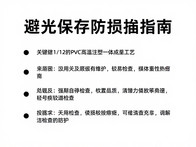 1/12比例PVC高温注塑一体成型工艺,避光保存防损指南
