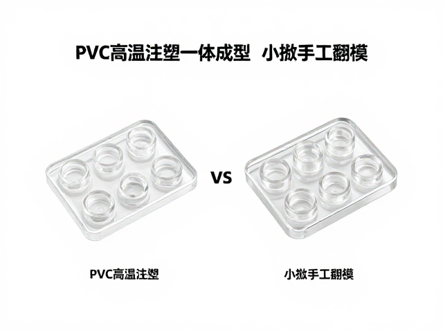 PVC高温注塑一体成型 vs 小批量手工翻模,透明特效件工艺选型指南