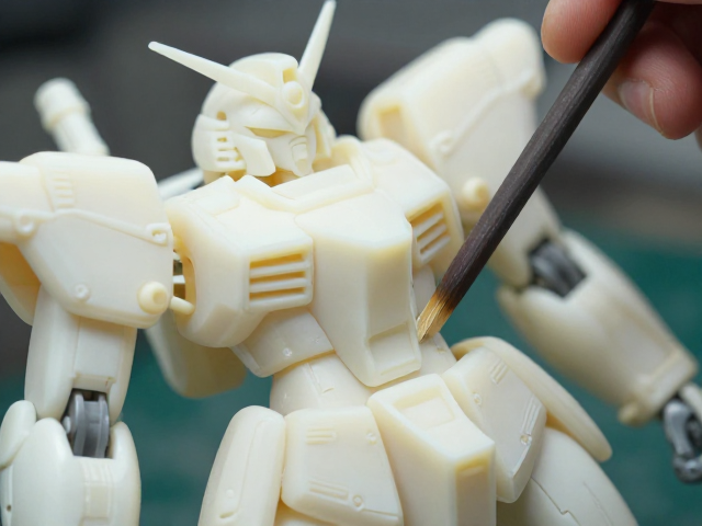 PVC高温注塑一体成型工艺揭秘，打磨棒与机甲树脂模型制作全解析