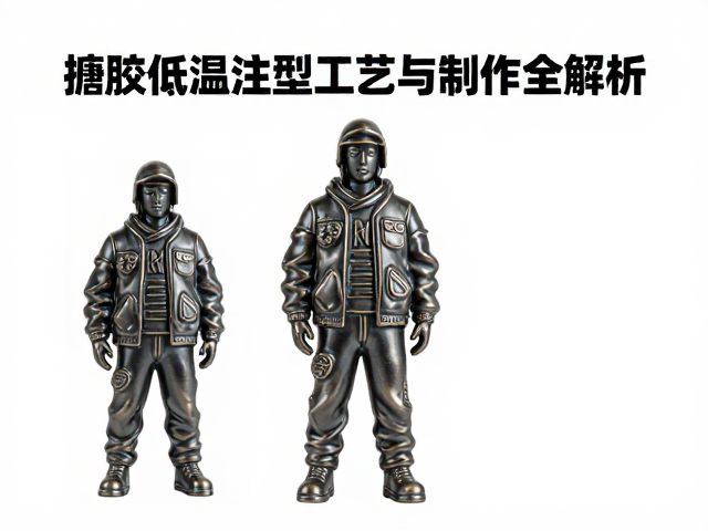 搪胶低温注塑工艺,金属漆街头潮流人物模型制作全解析