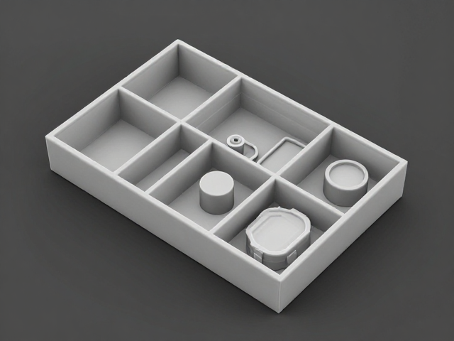 Blender拆件建模与搪胶低温注塑,分格收纳配件工艺详解