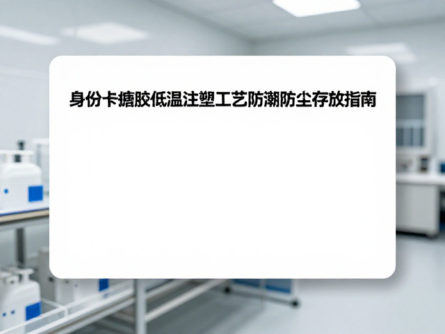 身份卡搪胶低温注塑工艺与防潮防尘存放指南