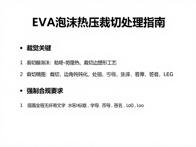 EVA泡沫热压裁切塑形工艺,主题展陈安全钝化边角处理指南