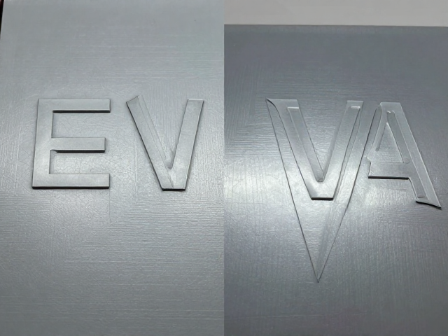 EVA热压裁切与光敏树脂工艺对比,哑光高光效果解析