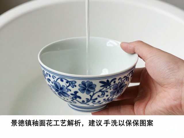 景德镇陶瓷高温釉面印花工艺解析，建议手洗以保护图案
