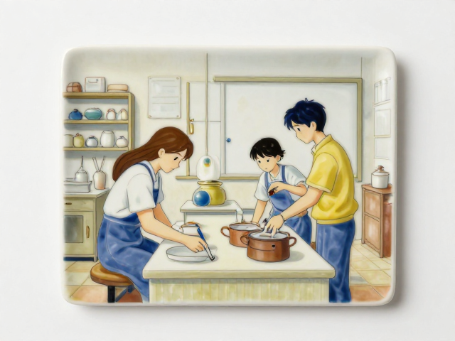 陶瓷高温釉面印花工艺,让番剧场景插画成为粉丝收藏珍品