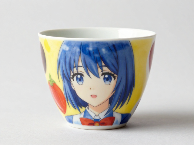 陶瓷高温釉面印花,高饱和动漫色完美适配杯身弧面