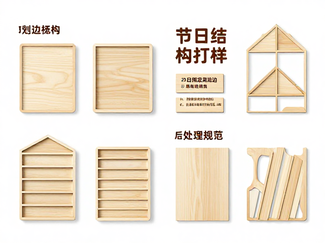 原木激光精雕工艺打造节日限定周边,快速结构打样定制指南