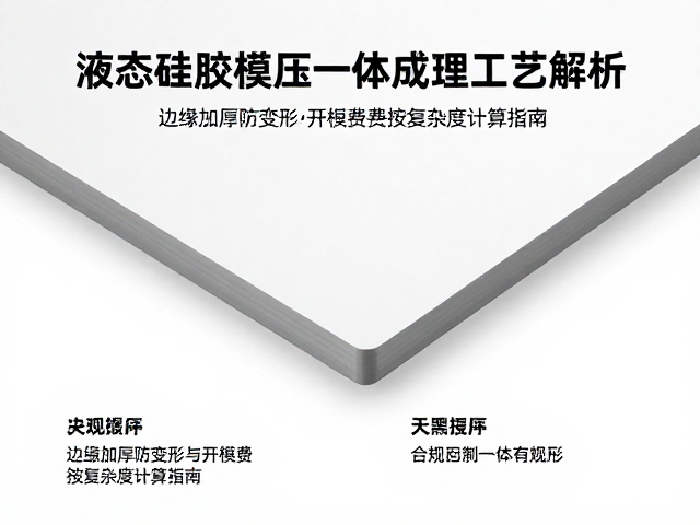 液态硅胶模压一体成型工艺解析,边缘加厚防变形与开模费按复杂度计算指南
