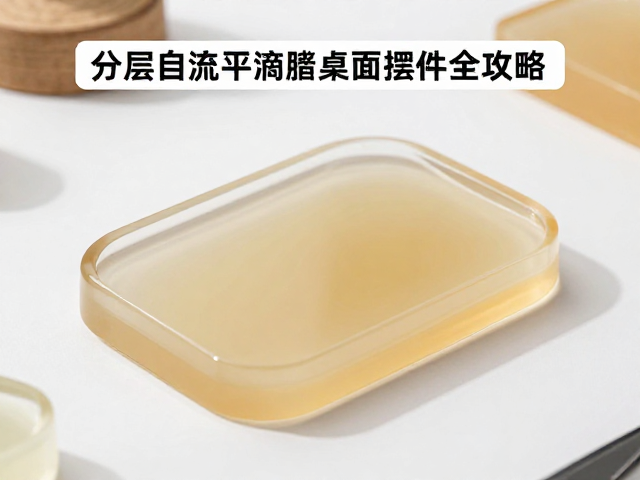 手作文创工作室揭秘,分层自流平滴胶制作桌面摆件全攻略