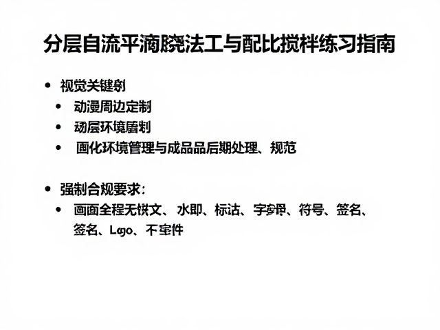 动漫周边定制，分层自流平滴胶浇注工艺与配比搅拌练习指南