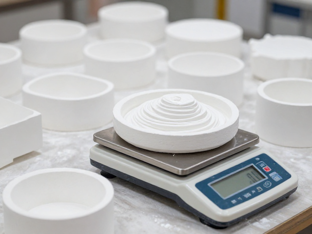 石膏注浆成型自然风干工艺,电子秤精准控料,适合手作小批量生产
