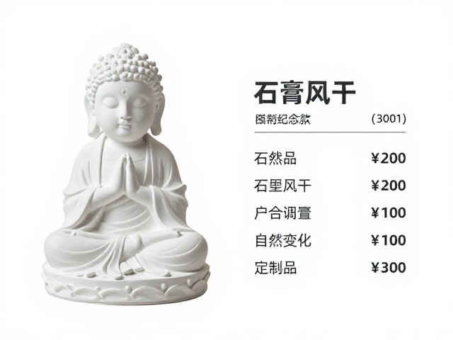 石膏注浆成型自然风干工艺，联名纪念款与定制款按造型计价详解