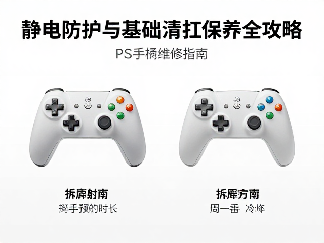 PS手柄维修指南，静电防护与基础清灰保养全攻略