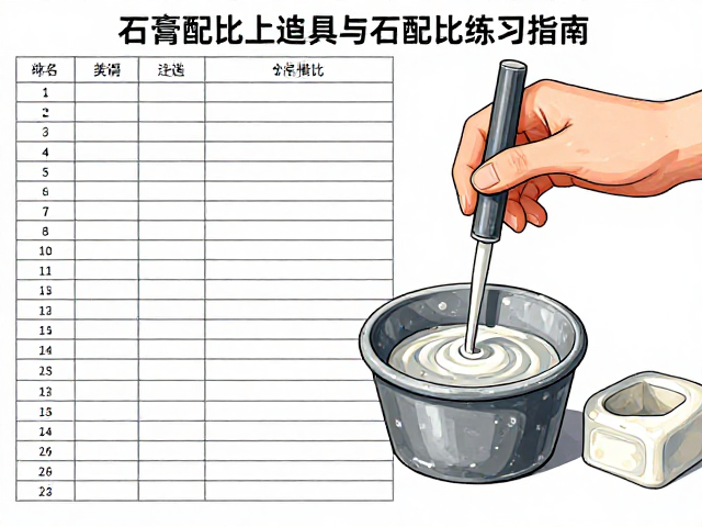 石膏注浆成型自然风干技巧，高饱和动漫色上色与石膏配比练习指南
