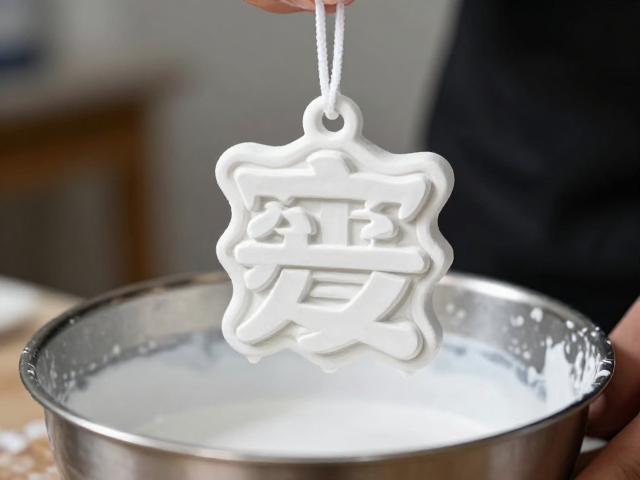 石膏注浆成型自然风干工艺制作粉丝应援礼挂件吊饰教程
