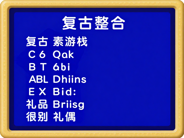 复古游戏整合包含中文菜单，支持礼品复古游戏机定制