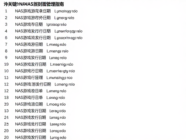 NAS游戏封面管理指南，按发行年份自动归类整理