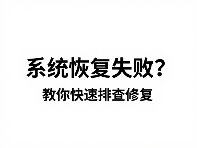 系统恢复失败？指定低版本固件来源异常，教你快速排查修复