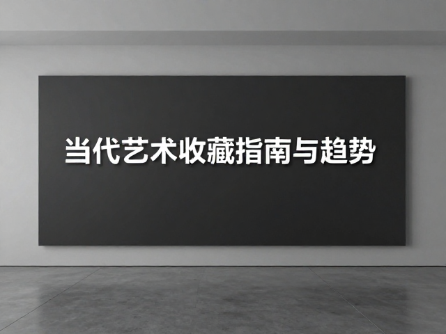 极简主义数字媒介展,当代艺术收藏指南与趋势