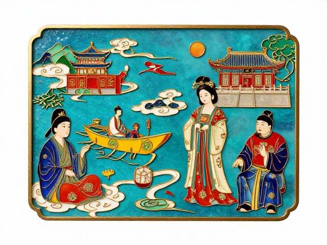 汉唐掐丝珐琅旅行纪念，明清工艺复刻，把千年风雅带回家