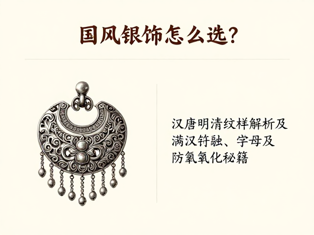 国风银饰怎么选?汉唐明清纹样解析及防氧化秘籍