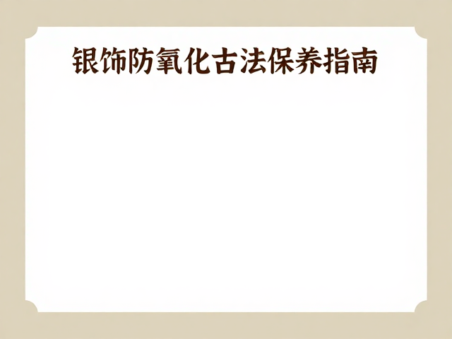 汉唐风骨金工入门，银饰防氧化古法保养指南