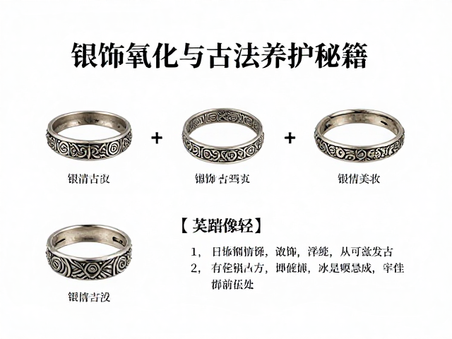明清美学金工基础,银饰防氧化与古法养护秘籍