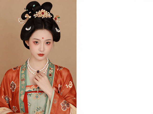 古典风珠宝搭配术,珍珠邂逅宝石配色,重现汉唐盛世风华