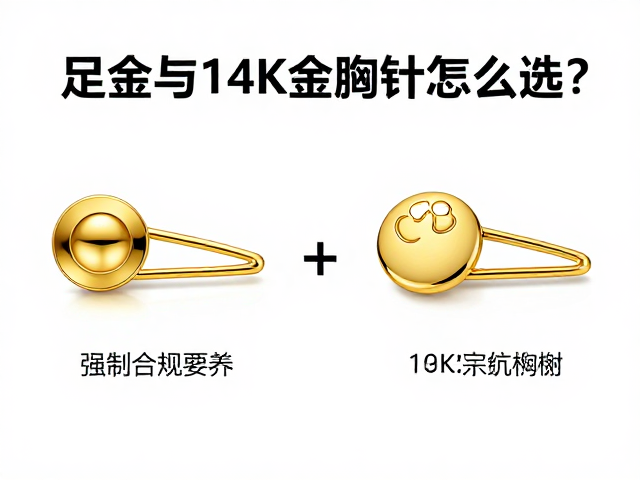 足金与14K金胸针怎么选?2024避坑指南及保养技巧