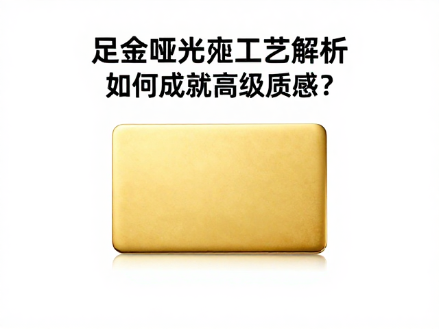 足金哑光工艺解析,高延展性如何成就高级质感?