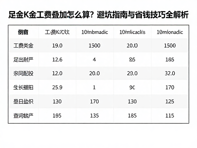 足金K金工费叠加怎么算？避坑指南与省钱技巧全解析