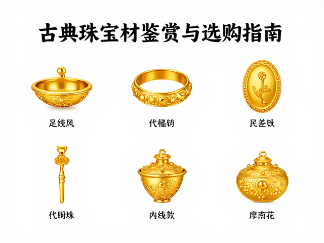 足金复古宫廷风，古典珠宝主材鉴赏与选购指南