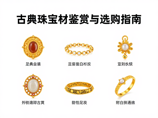 足金复古宫廷风，古典珠宝主材鉴赏与选购指南
