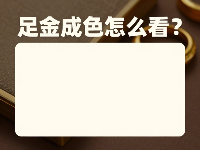足金成色怎么看?现代轻奢审美下的黄金选购指南