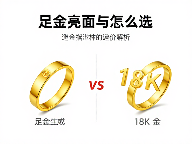 足金亮面与18K金怎么选？避坑指南，价格对比，2024最新干货