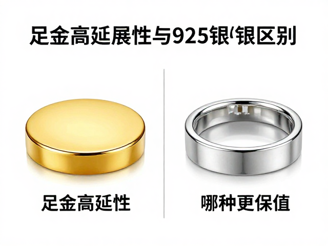 足金高延展性与925银区别，哪种更保值？