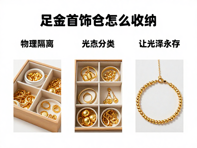 足金暖金色首饰怎么收纳？3大分类收纳法让光泽永存