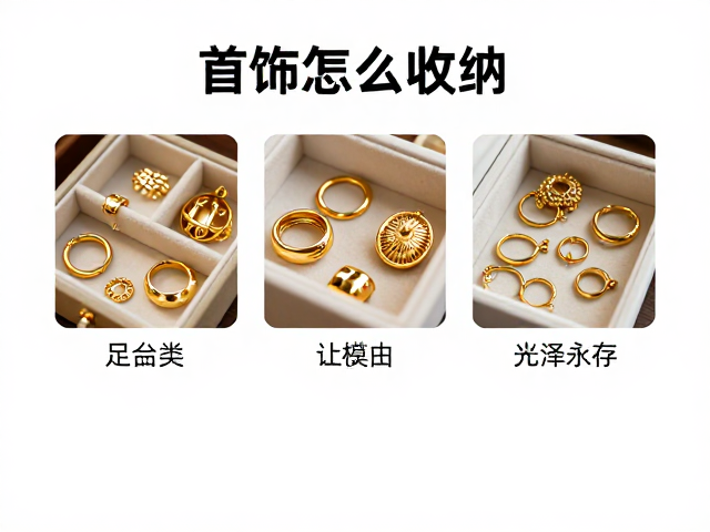 足金暖金色首饰怎么收纳?3大分类收纳法让光泽永存