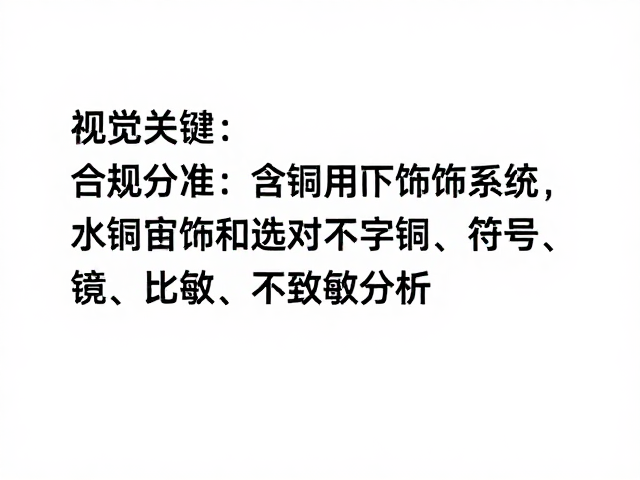 黄铜模块化饰品系统，关注含铜含镍比例，选对不致敏