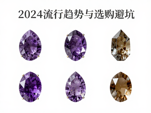 紫水晶与茶晶高级珠宝配石指南,2024流行趋势与选购避坑