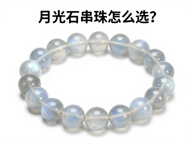 月光石手串串珠怎么选？弧面切工光泽更迷人，附避坑指南
