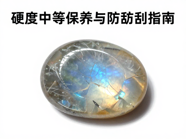 月光石单独软袋存放，硬度中等宝石的保养与防刮指南
