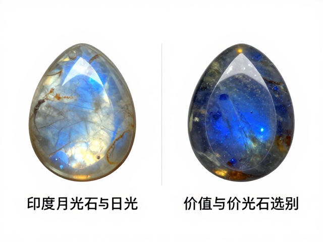 印度月光石与日光石区别,产地、价值与选购全解析