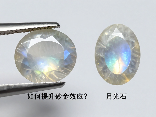 月光石切工如何提升砂金效应?日光石光泽与月光石对比解析