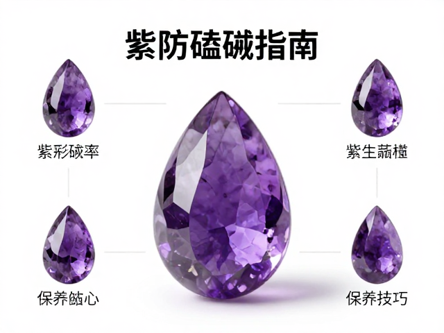 水滴形紫水晶防磕碰刮擦，高颜值珠宝佩戴指南与保养技巧